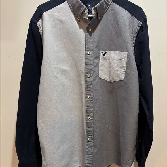 American Eagle Outfitters Other - Y2K American Eagle Outfitters Black and Gray Button-Down Shirt
